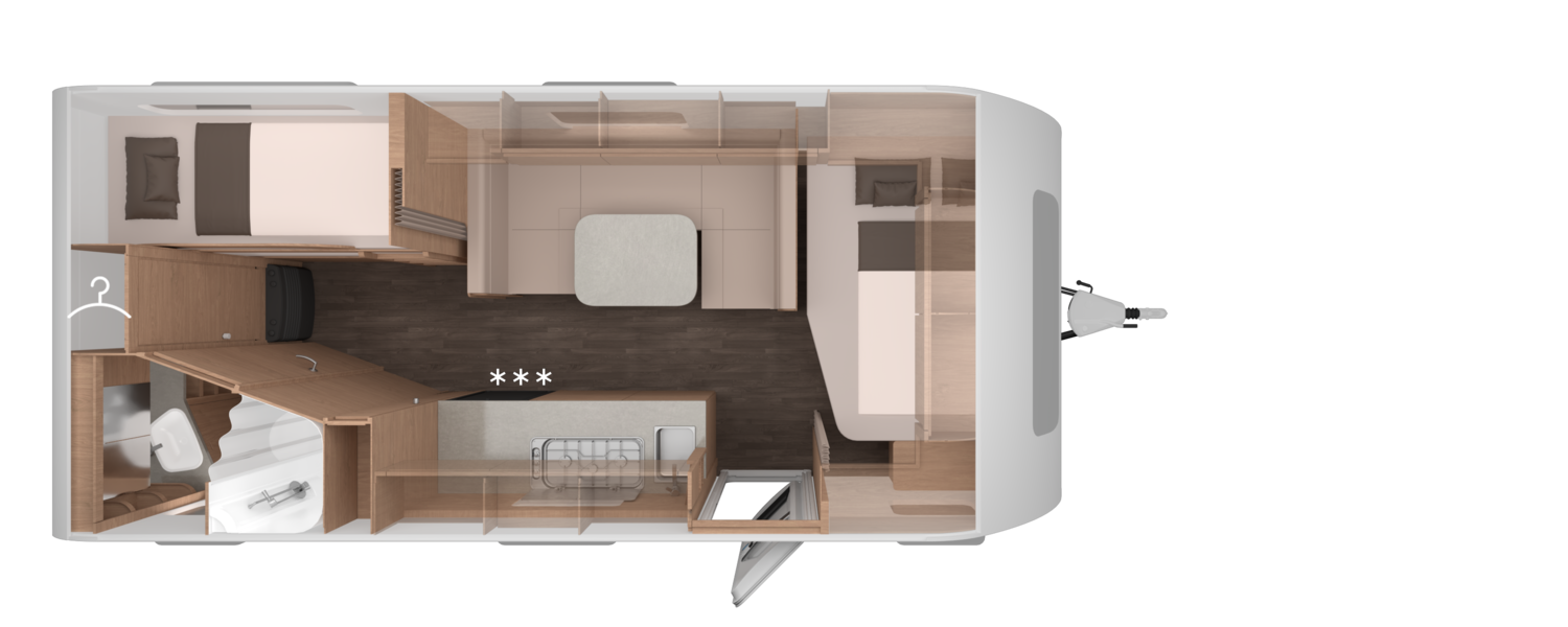 Knaus Sport 580 QS - Plantegning Knaus Sport 580 QS - Plantegning