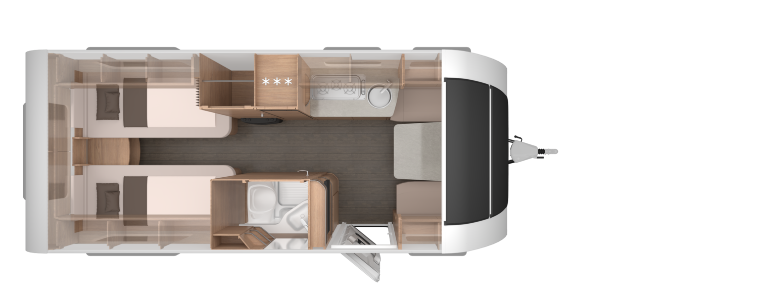 Knaus SÜDWIND BLACK SELECTION 540 UE - Plantegning Knaus SÜDWIND BLACK SELECTION 540 UE - Plantegning