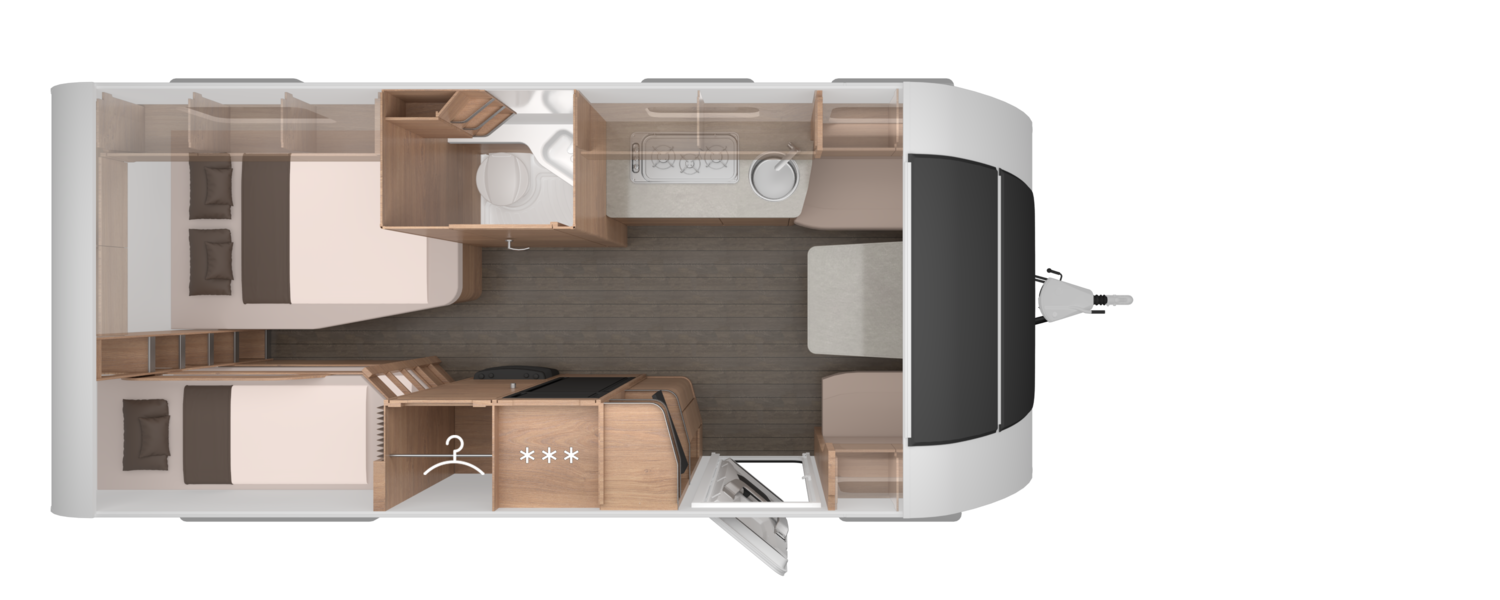 Knaus SÜDWIND BLACK SELECTION 580 UK - Plantegning Knaus SÜDWIND BLACK SELECTION 580 UK - Plantegning