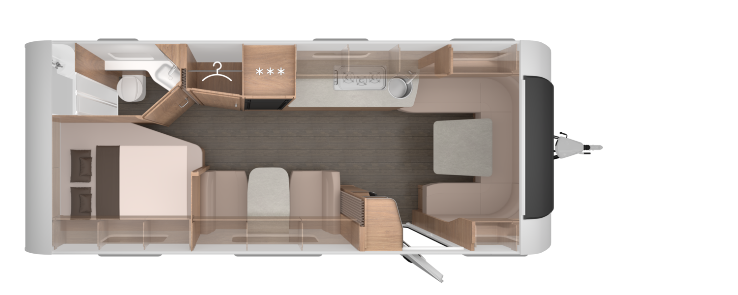 Knaus SÜDWIND BLACK SELECTION 650 UDF - Plantegning Knaus SÜDWIND BLACK SELECTION 650 UDF - Plantegning
