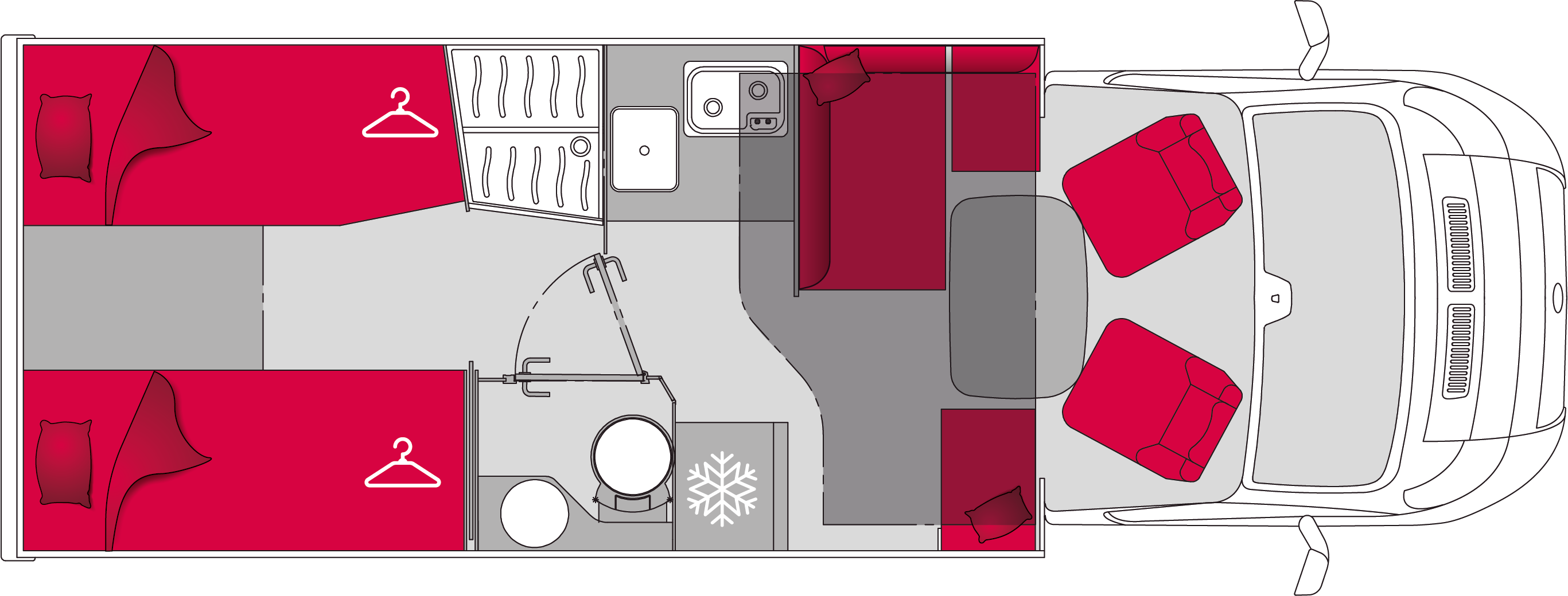 Pilote Pacific Expression P690GJ - Plantegning Pilote Pacific Expression P690GJ - Plantegning