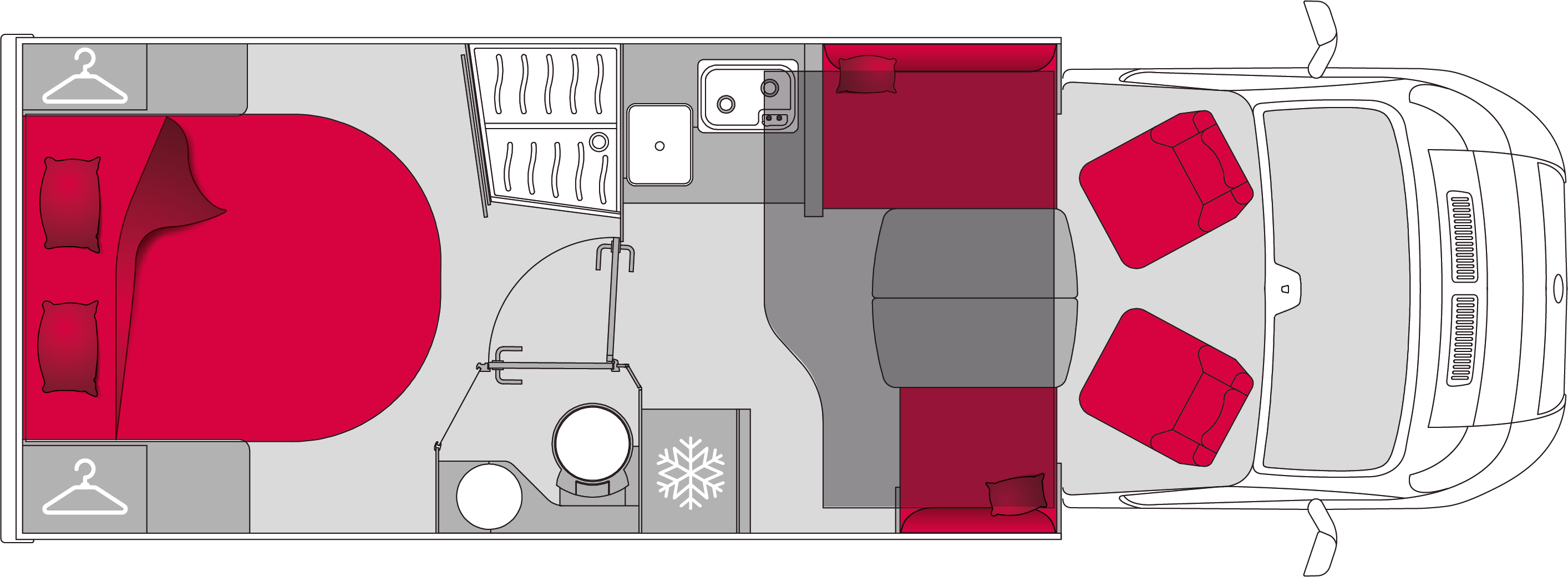 Pilote Pacific Expression P720FC - Plantegning Pilote Pacific Expression P720FC - Plantegning