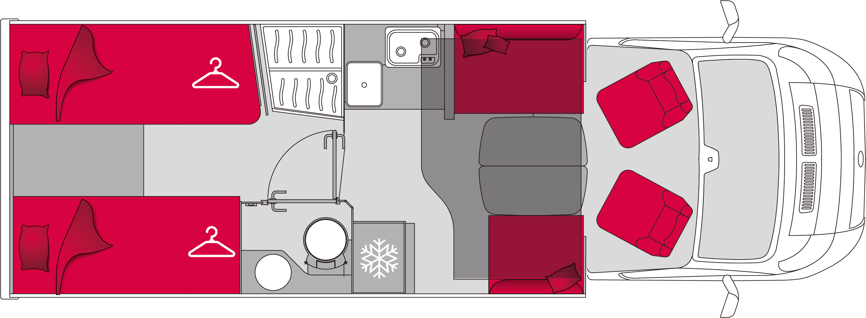 Pilote Pacific Expression P720FGJ - Plantegning Pilote Pacific Expression P720FGJ - Plantegning