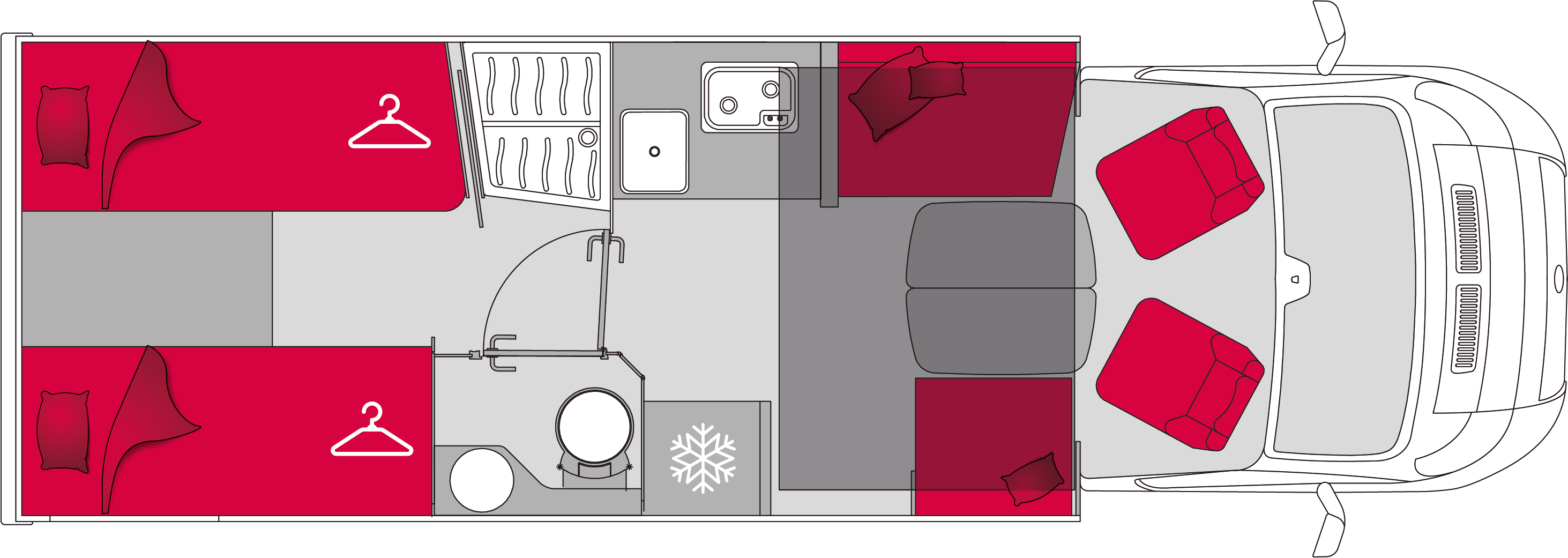 Pilote Pacific Expression P740FGJ - Plantegning Pilote Pacific Expression P740FGJ - Plantegning
