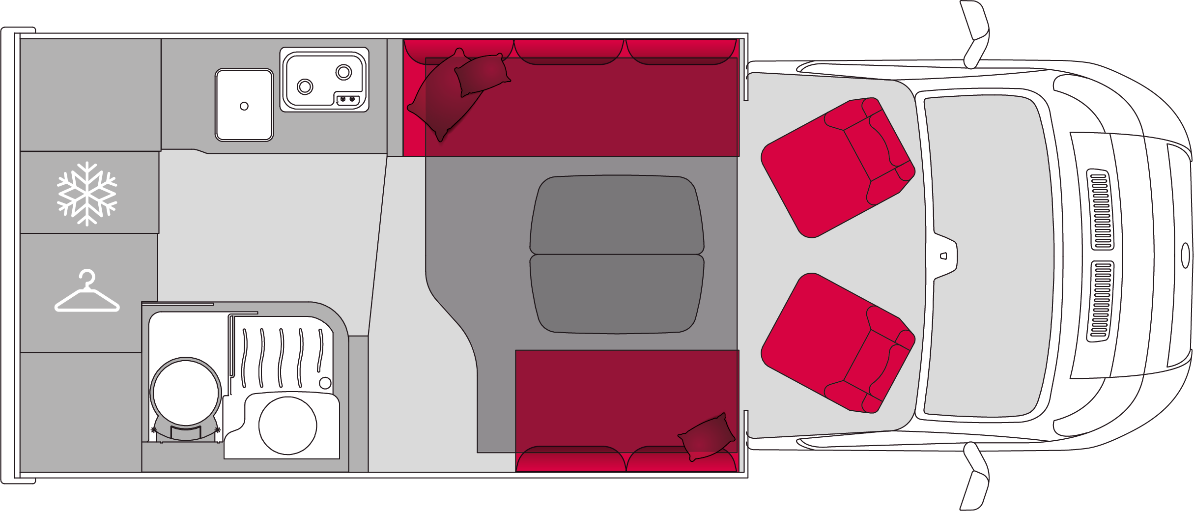 Pilote Pacific Expression P620D - Plantegning Pilote Pacific Expression P620D - Plantegning