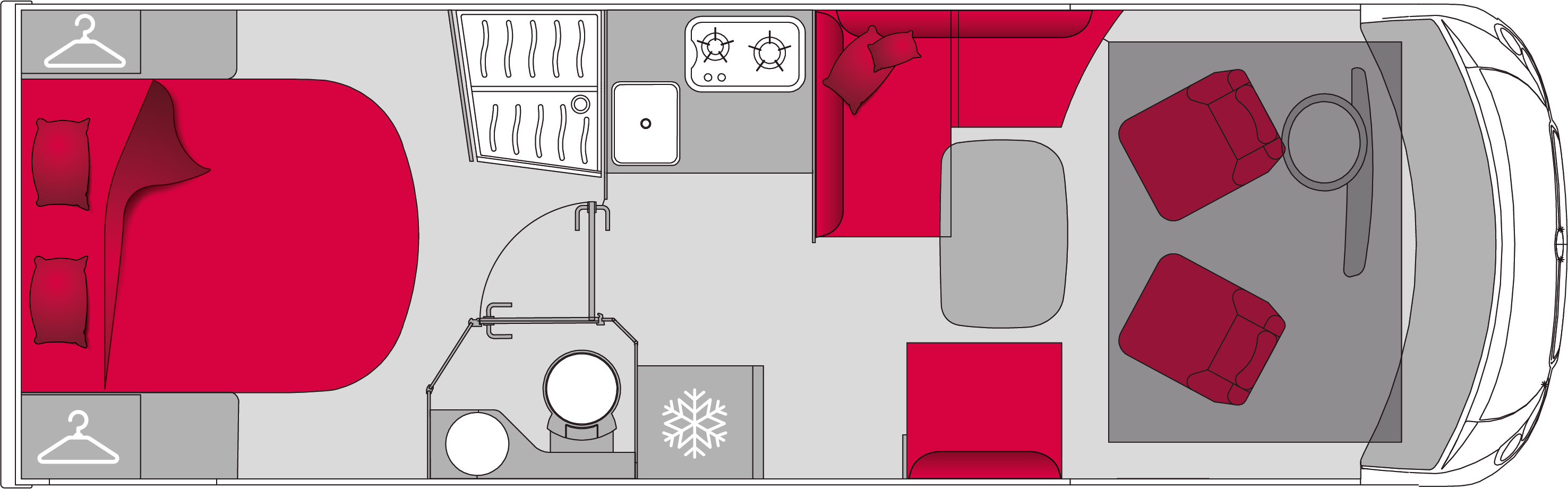 Pilote Galaxy Expression G740C - Plantegning Pilote Galaxy Expression G740C - Plantegning