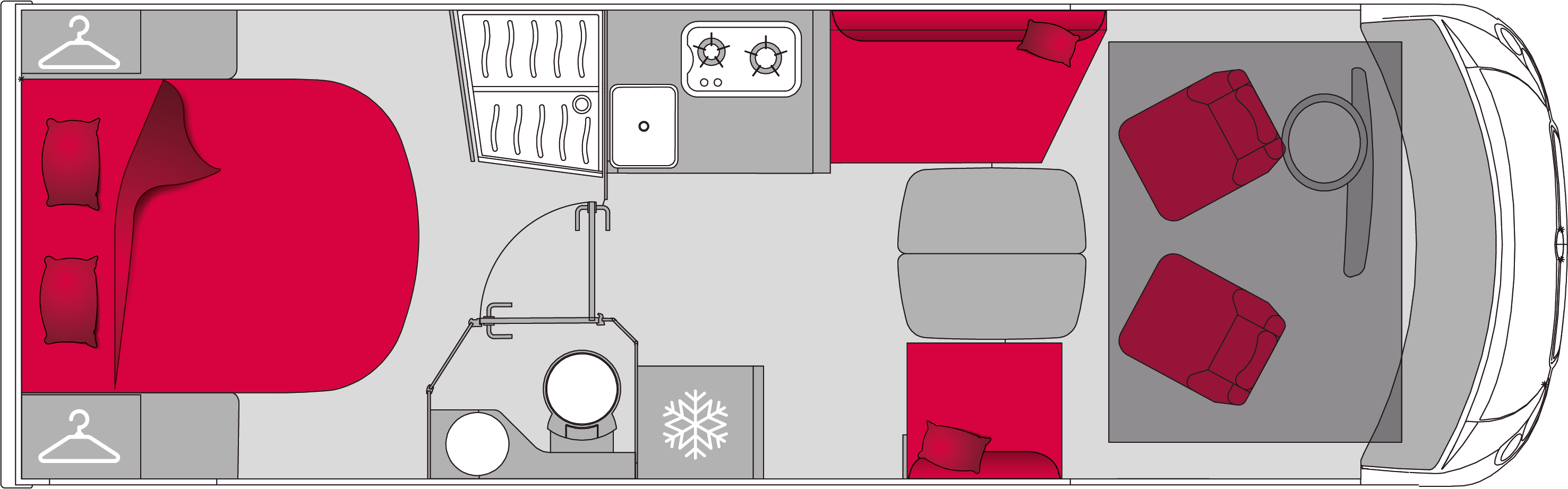 Pilote Galaxy Expression G740FC - Plantegning Pilote Galaxy Expression G740FC - Plantegning