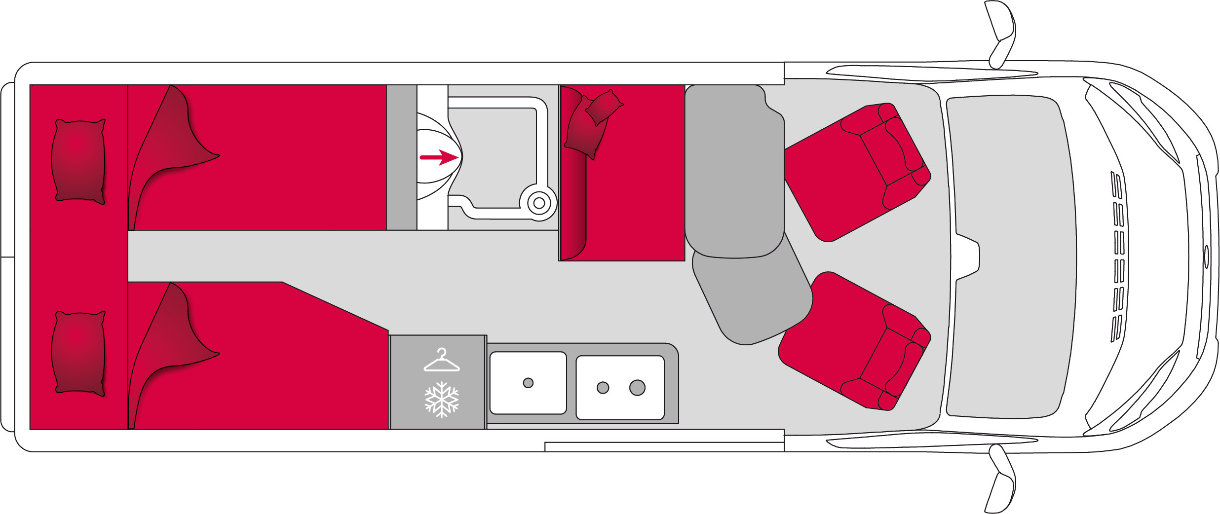 Pilote Vega Expression V630J - Plantegning Pilote Vega Expression V630J - Plantegning