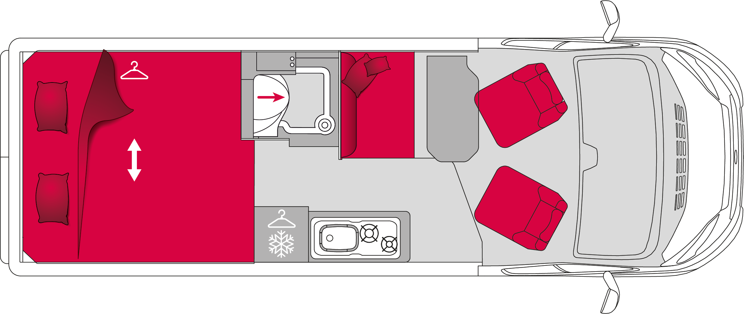 Pilote Vega Expression V633M - Plantegning Pilote Vega Expression V633M - Plantegning
