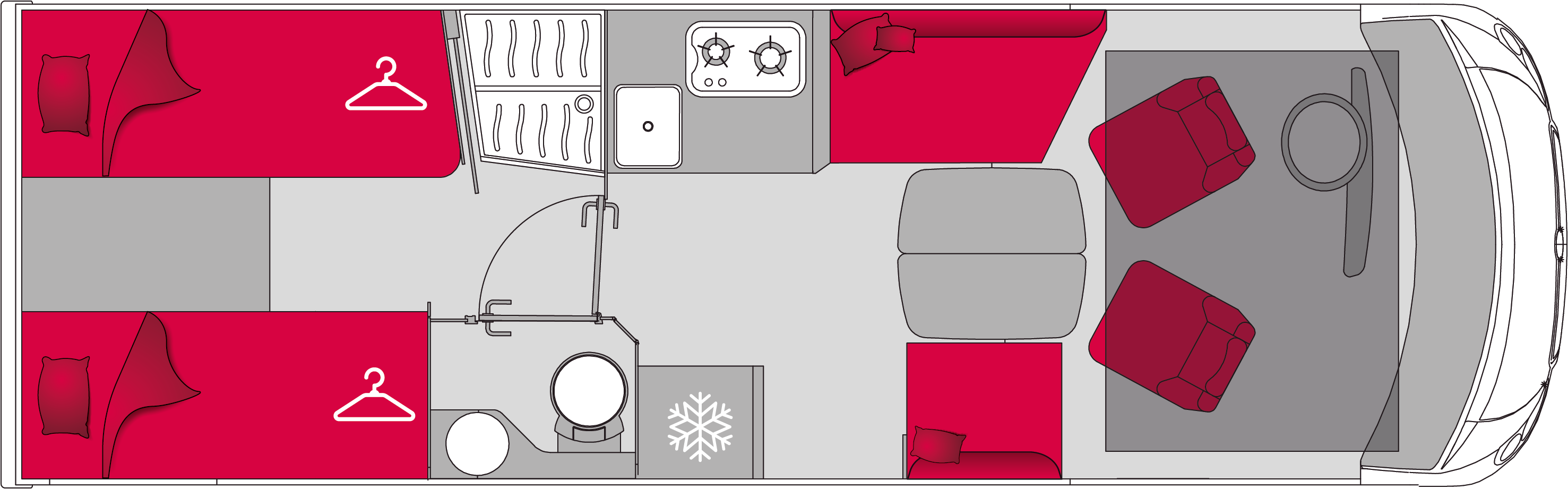 Pilote Galaxy Evidence G740FGJ - Plantegning Pilote Galaxy Evidence G740FGJ - Plantegning