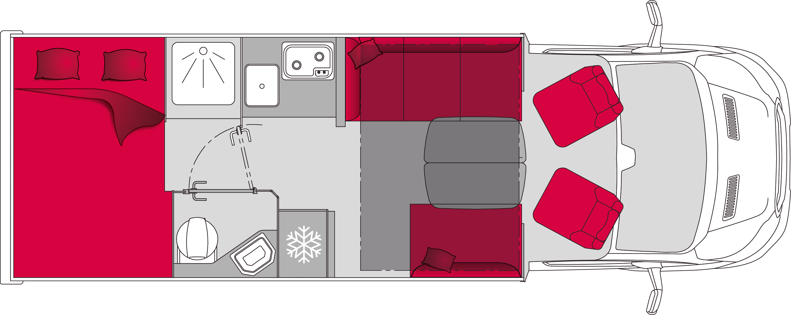 Pilote Atlas A690G - Plantegning