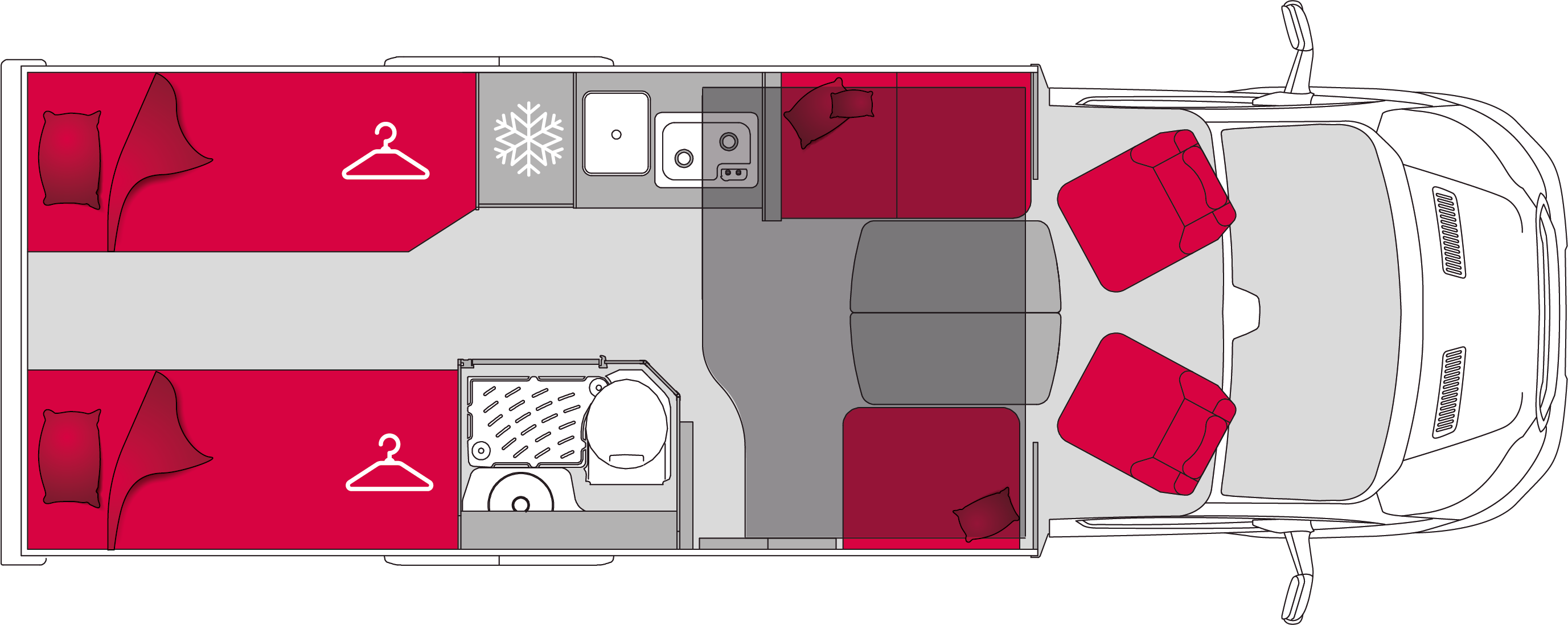 Pilote Atlas A690GJ - Plantegning