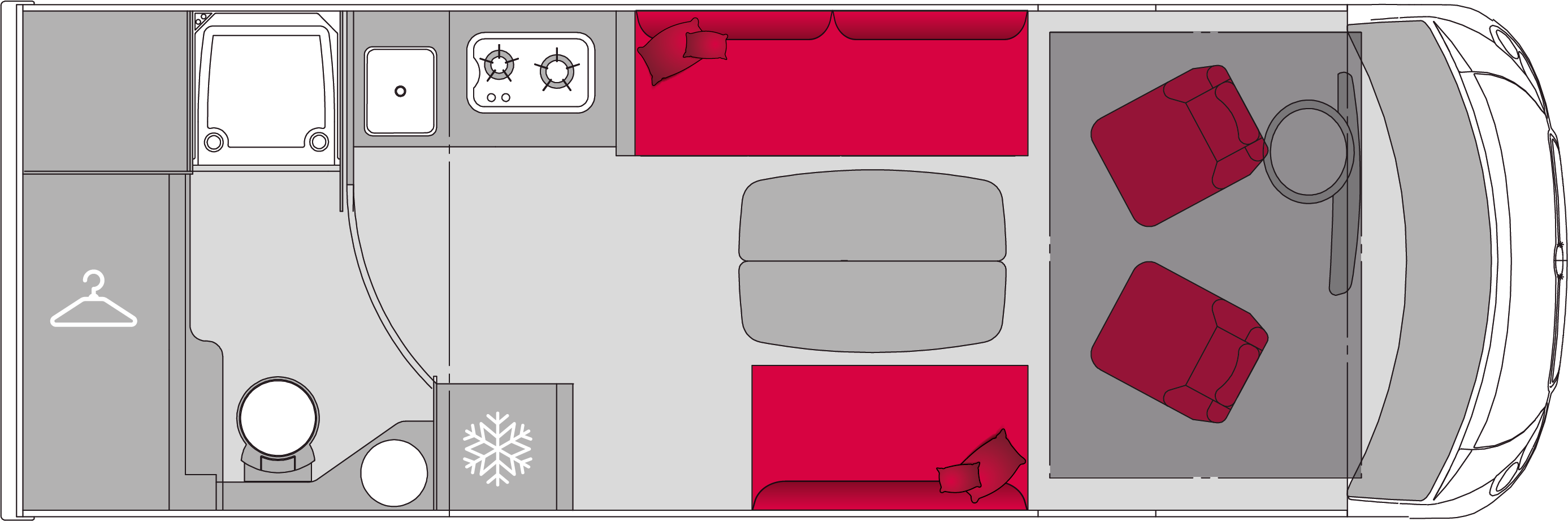 Pilote Galaxy Expression G690D - Plantegning
