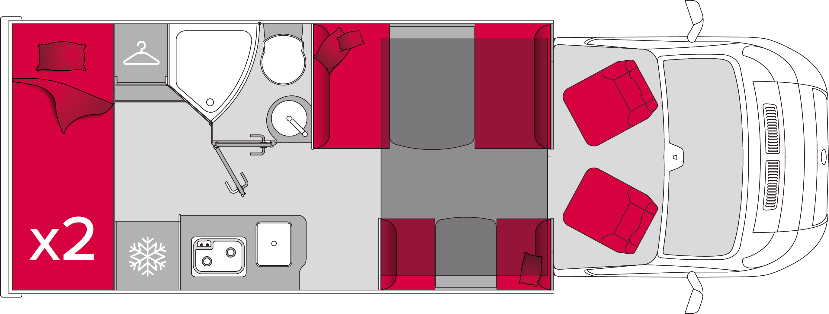 Pilote Pacific Expression P690S - Plantegning
