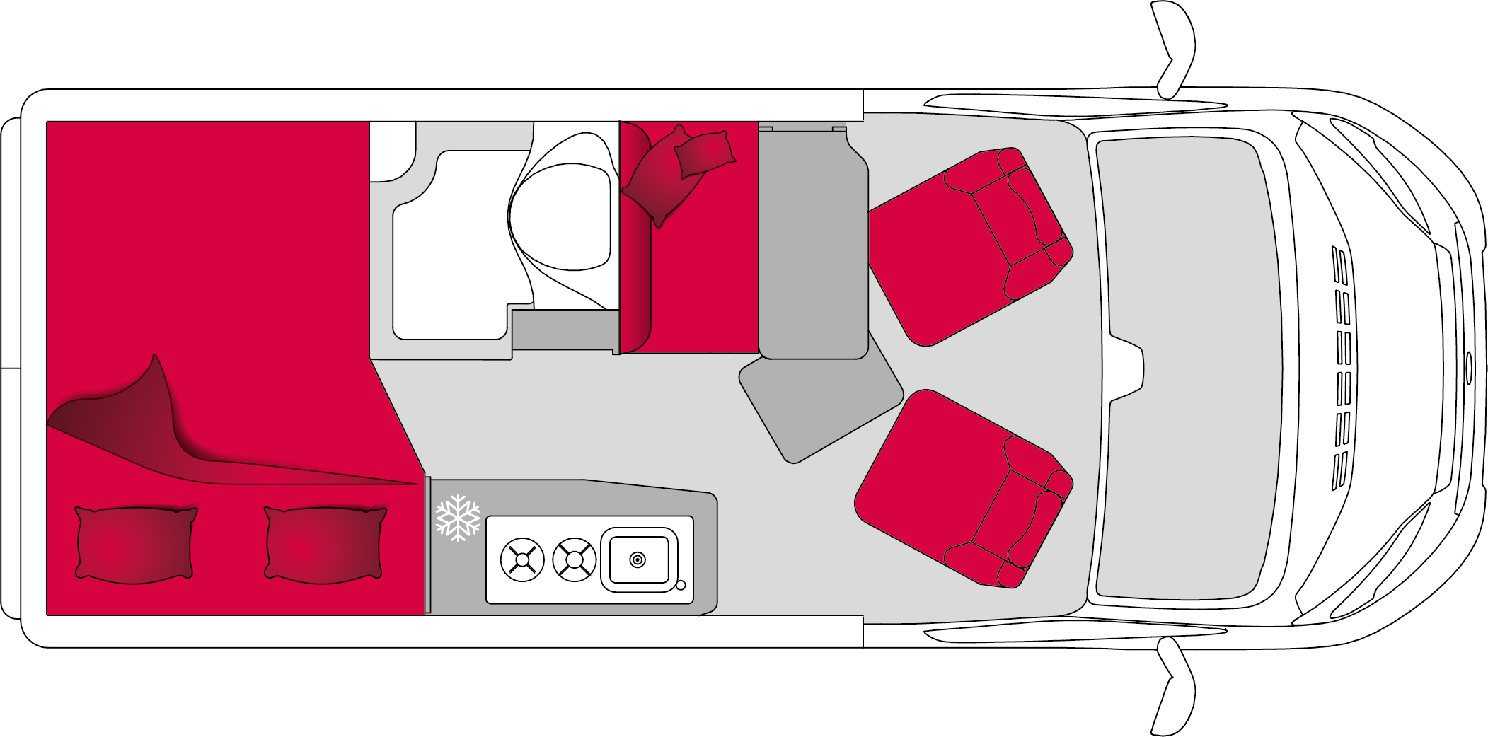 Pilote Vega Expression V540G - Plantegning