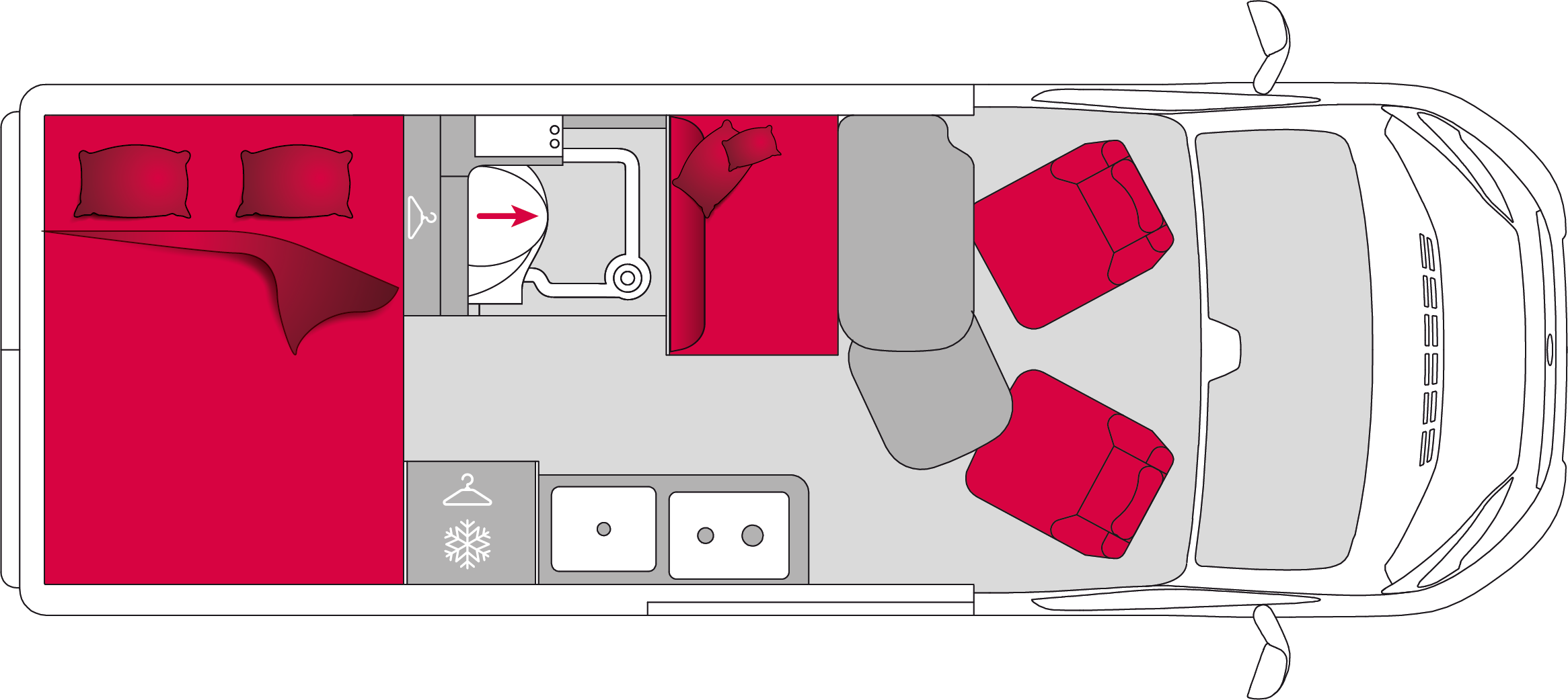 Pilote Vega Expression V600G - Plantegning