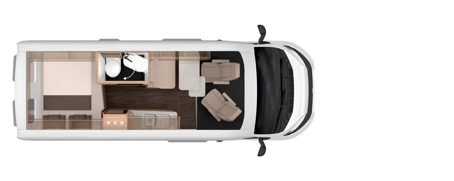Knaus BOXLIFE PLATINUM SELECTION 600 MQ - Plantegning Knaus BOXLIFE PLATINUM SELECTION 600 MQ - Plantegning
