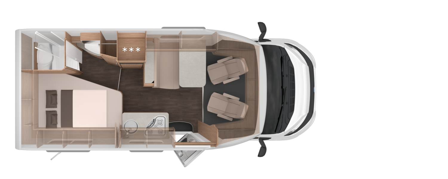Knaus L!VE TI PLATINUM SELECTION 590 MF - Plantegning Knaus L!VE TI PLATINUM SELECTION 590 MF - Plantegning