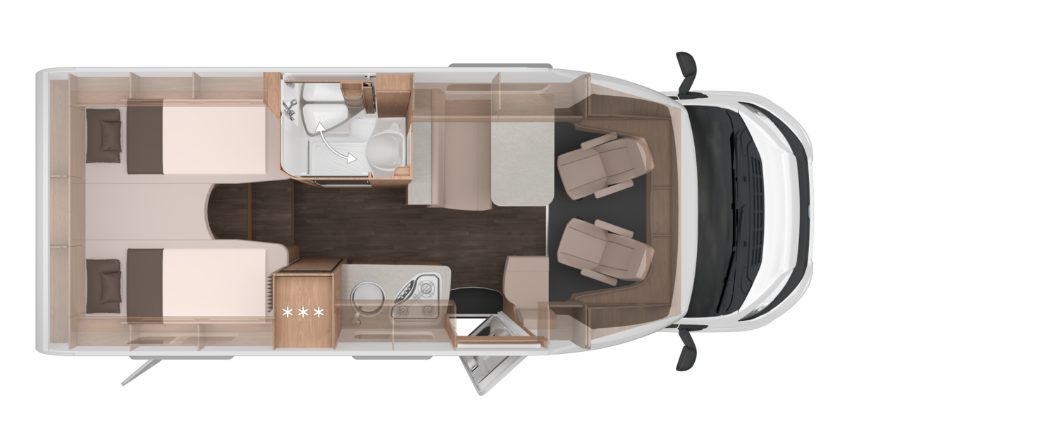 Knaus L!VE TI PLATINUM SELECTION 650 MEG - Plantegning Knaus L!VE TI PLATINUM SELECTION 650 MEG - Plantegning