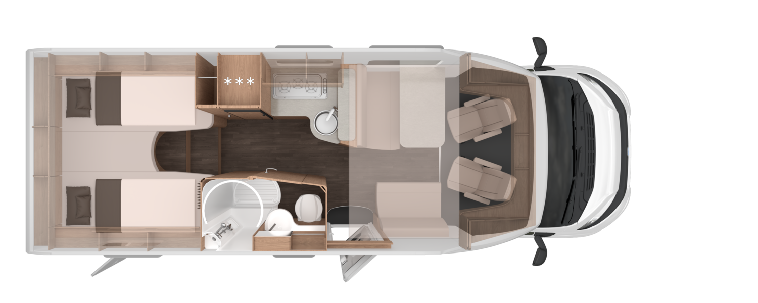 Knaus L!VE WAVE PLATINUM SELECTION 700 MEG - Plantegning Knaus L!VE WAVE PLATINUM SELECTION 700 MEG - Plantegning