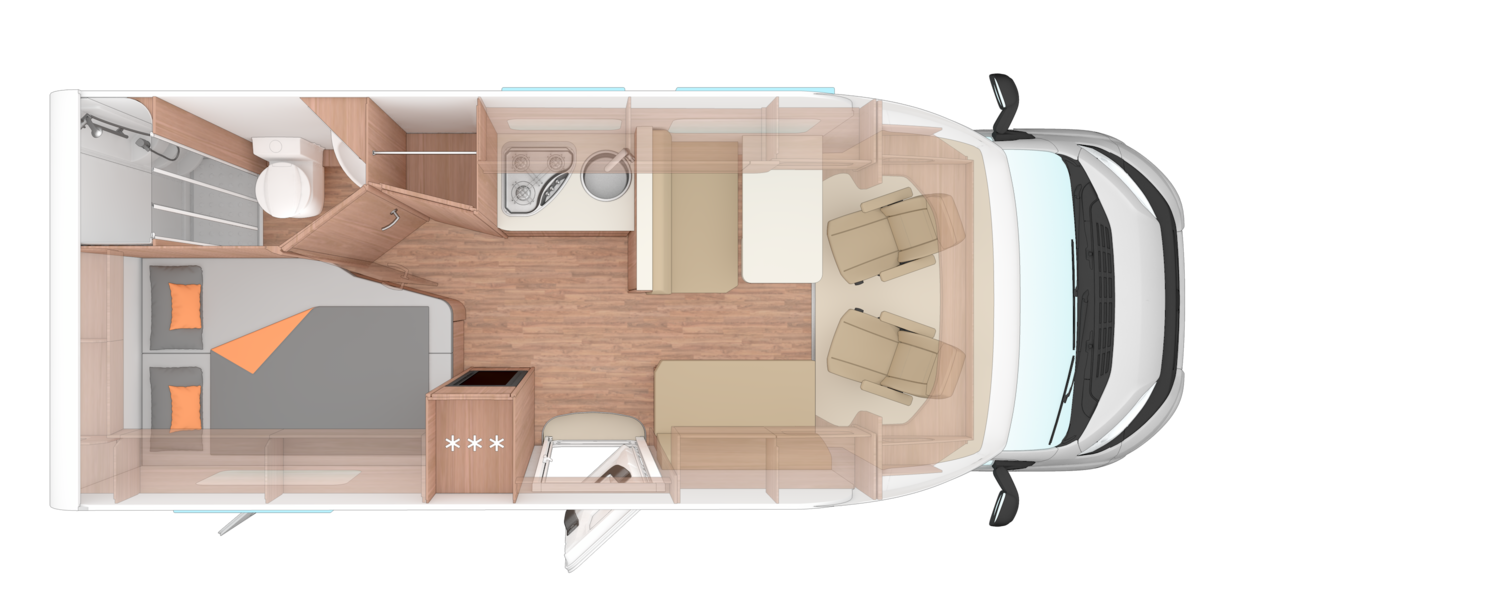 Weinsberg CaraSuite EDITION [SPICY] 650 MF - Plantegning